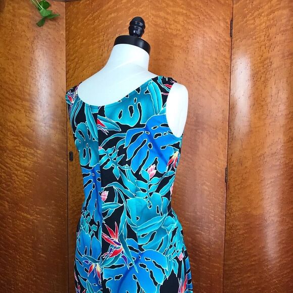 HILO HATTIE 80’s Vintage Pinup Sarong Sundress L - Picture 15 of 15